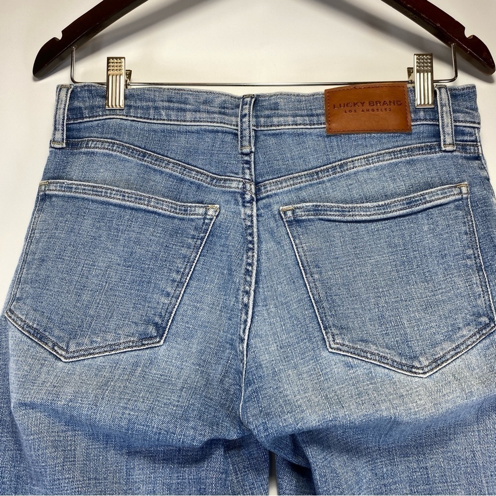 Lucky Brand Ava Mid Rise Skinny Jeans Women's sz 6/28 R Ankle Blue - Picture 10 of 11